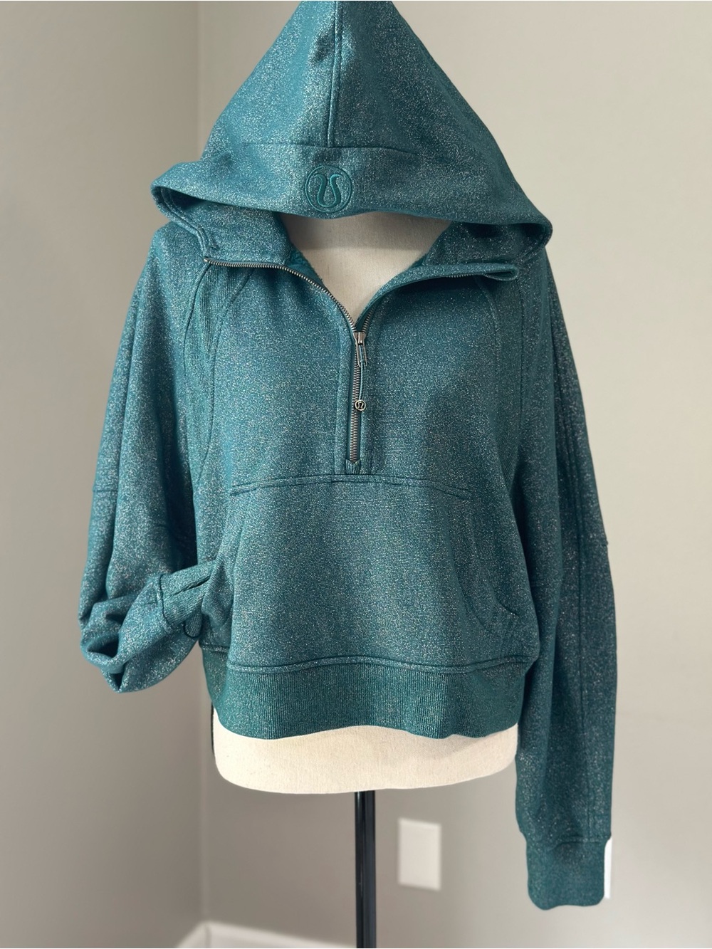 lululemon athletica Scubq Oversized Teal Spark Half-Zip Hoodie